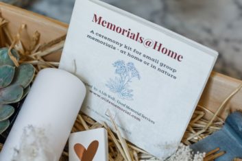 Custom designed Memorials@Home Ceremony Kit